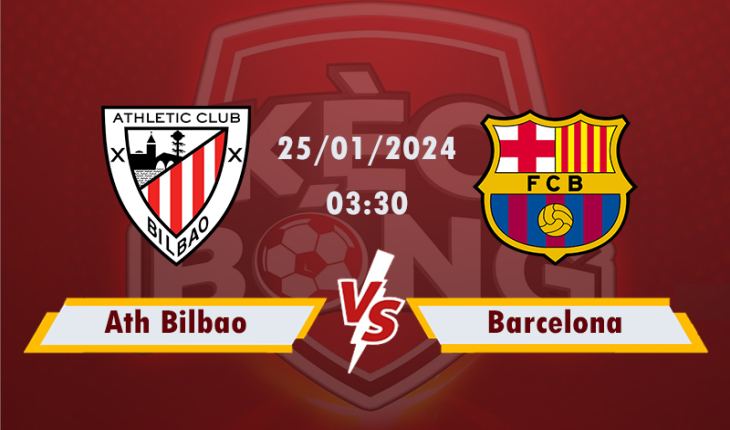 Nhận định, soi kèo Ath Bilbao vs Barcelona, 03h30 ngày 25/1/2024