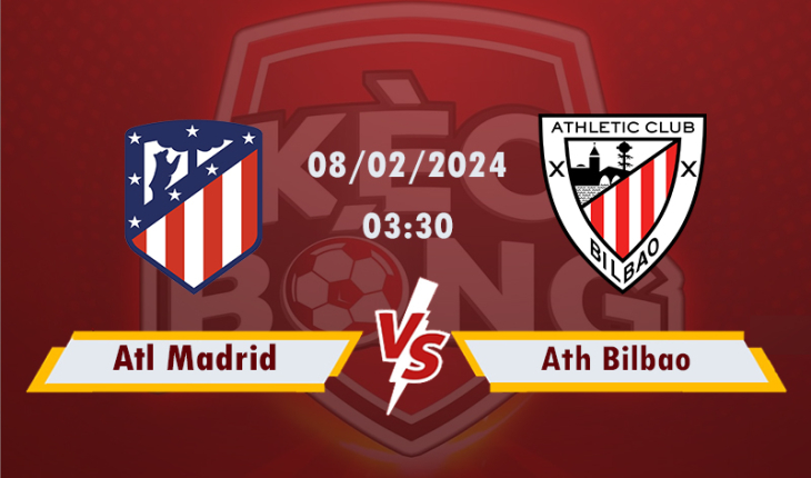 Nhận định, soi kèo Atl Madrid vs Ath Bilbao, 03h30 ngày 08/2/2024