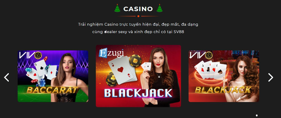 Sản phẩm giải trí Casino sv88